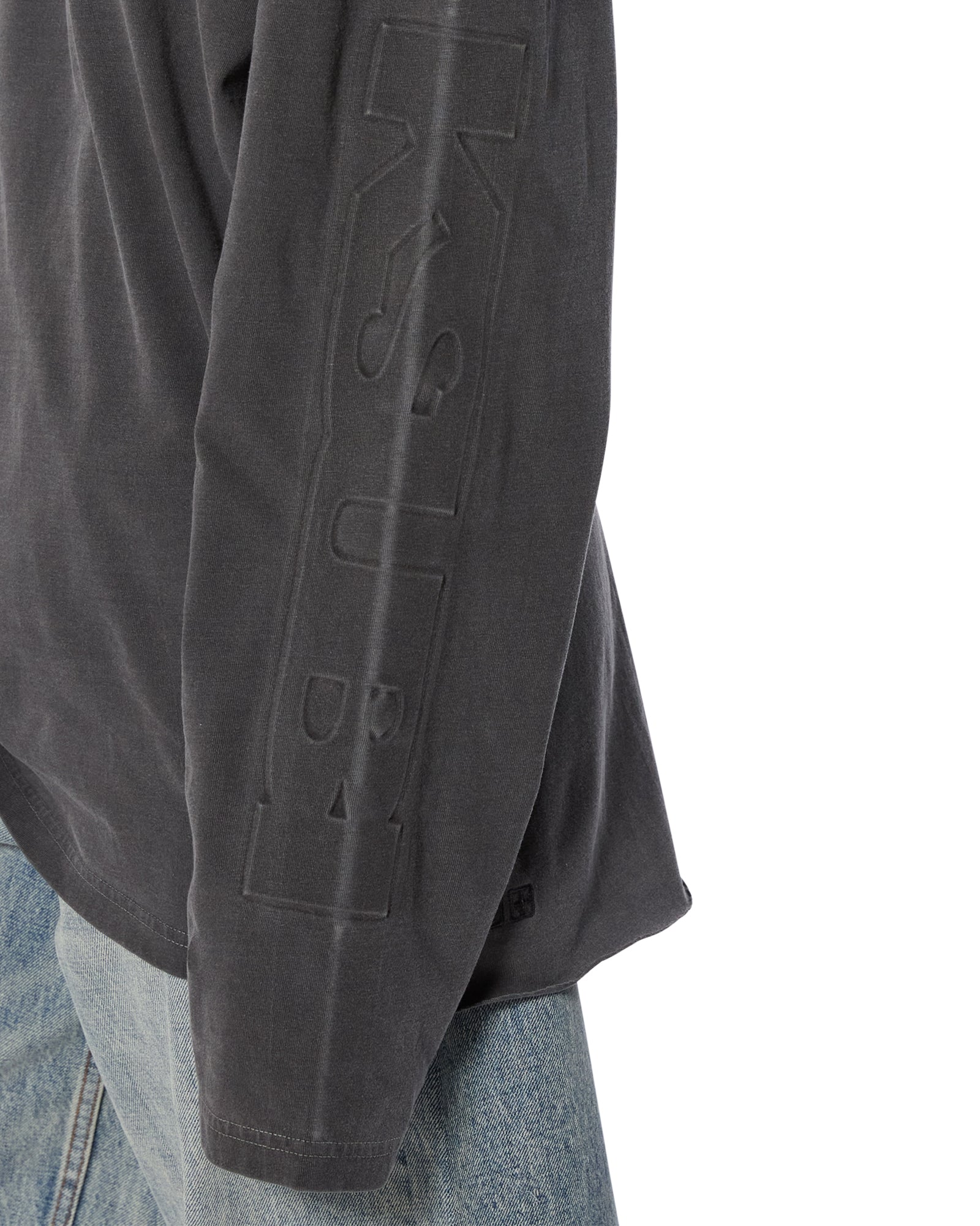 SOTT BOYFRIEND LS TEE CHARCOAL - Image 4