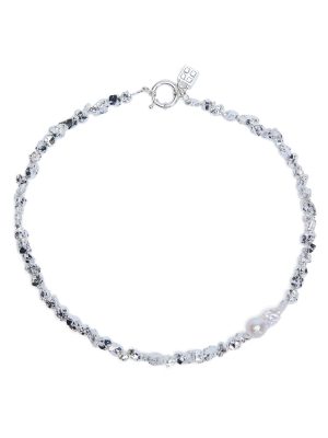 UNCUT SILVER CHOKER