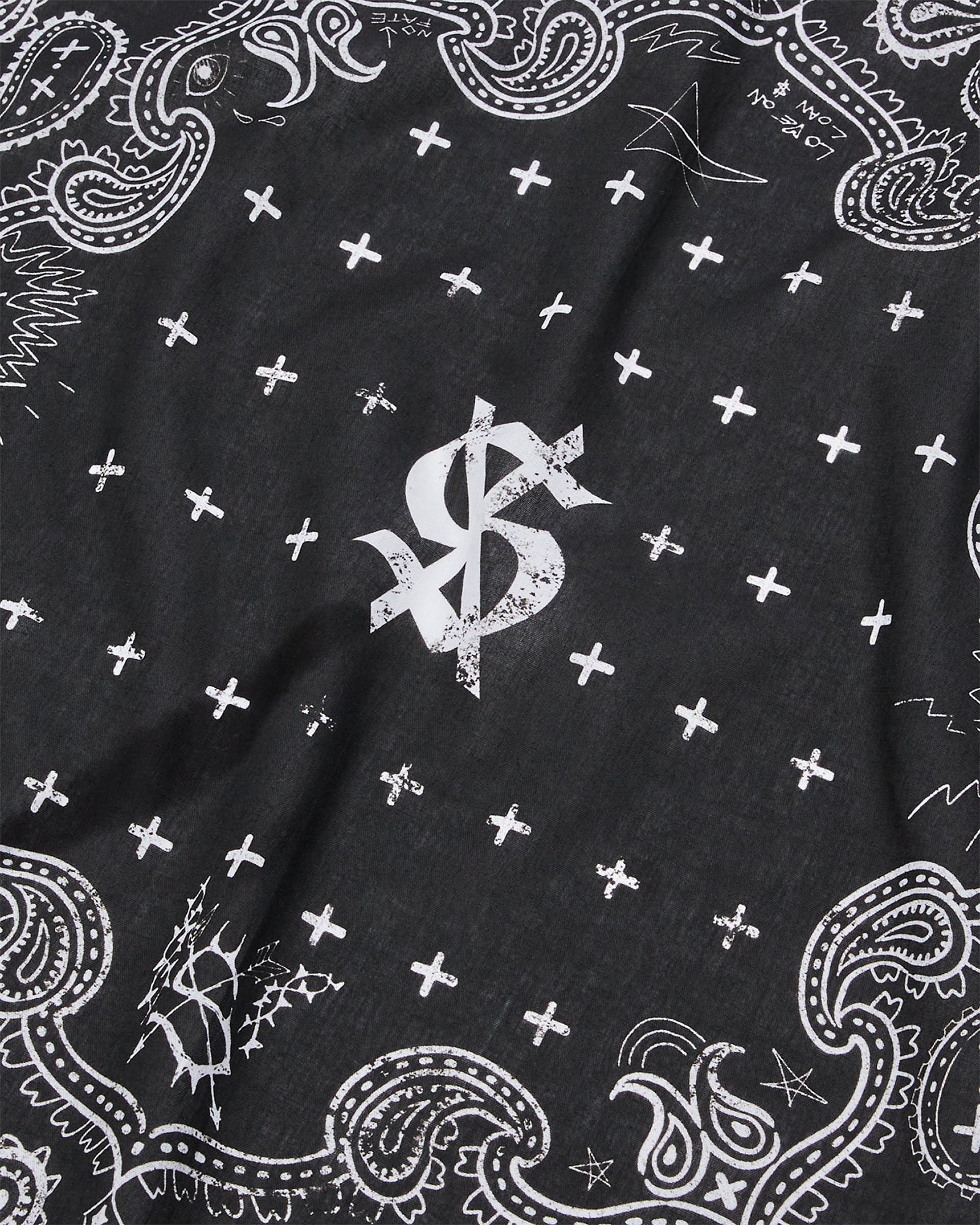 GHOSTED BANDANA BLACK/WHITE - Image 3
