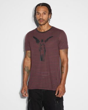 Angel Sioux Ss Tee Red Stripe