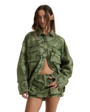 Astra Cargo Shirt Hash Camo
